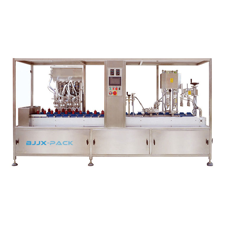 Automatic Cosmetic Liquid filling Packing machine Line