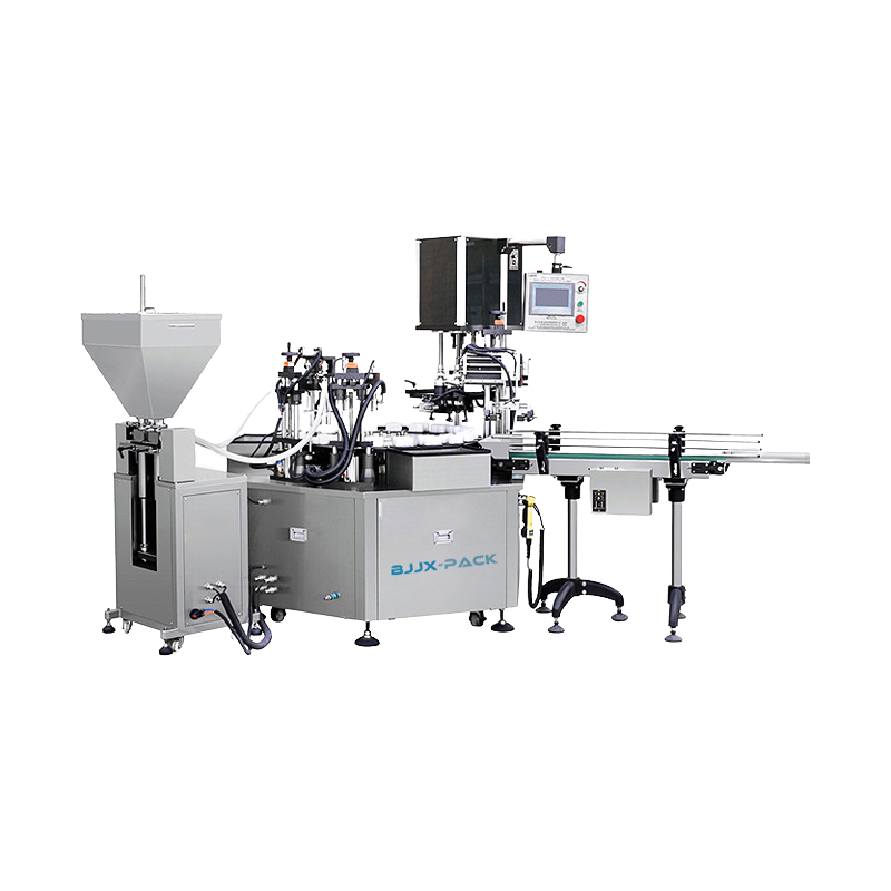 Automated small bottle product filling and capping machines system