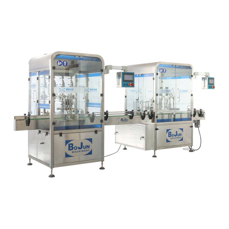 automatic liquid small bottle jar filling and capping machine