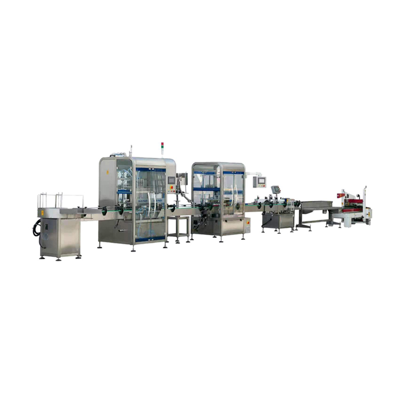 Automatic Linear type liquid filling complete line