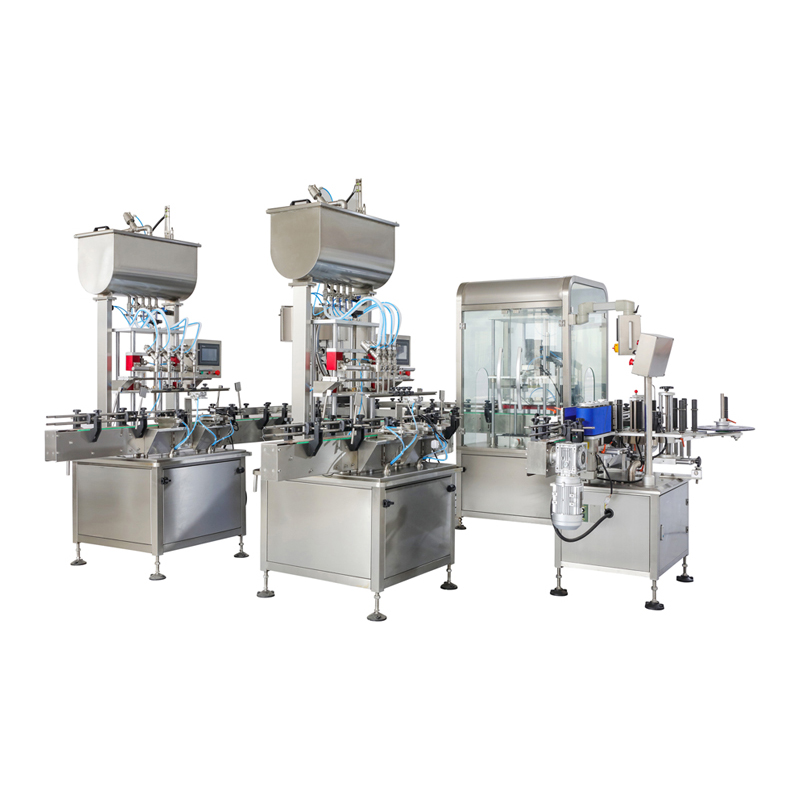Automatic Juice beverage filling capping labeing bottling line