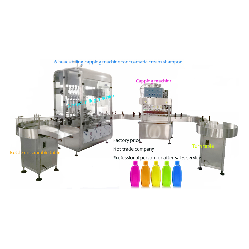 Automatic Liquid Filling and Capping Packaging Production Line system