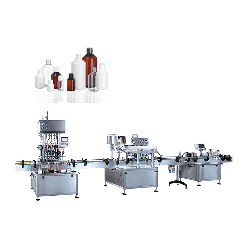 syrup and edible oil liquid filling bottling line machine